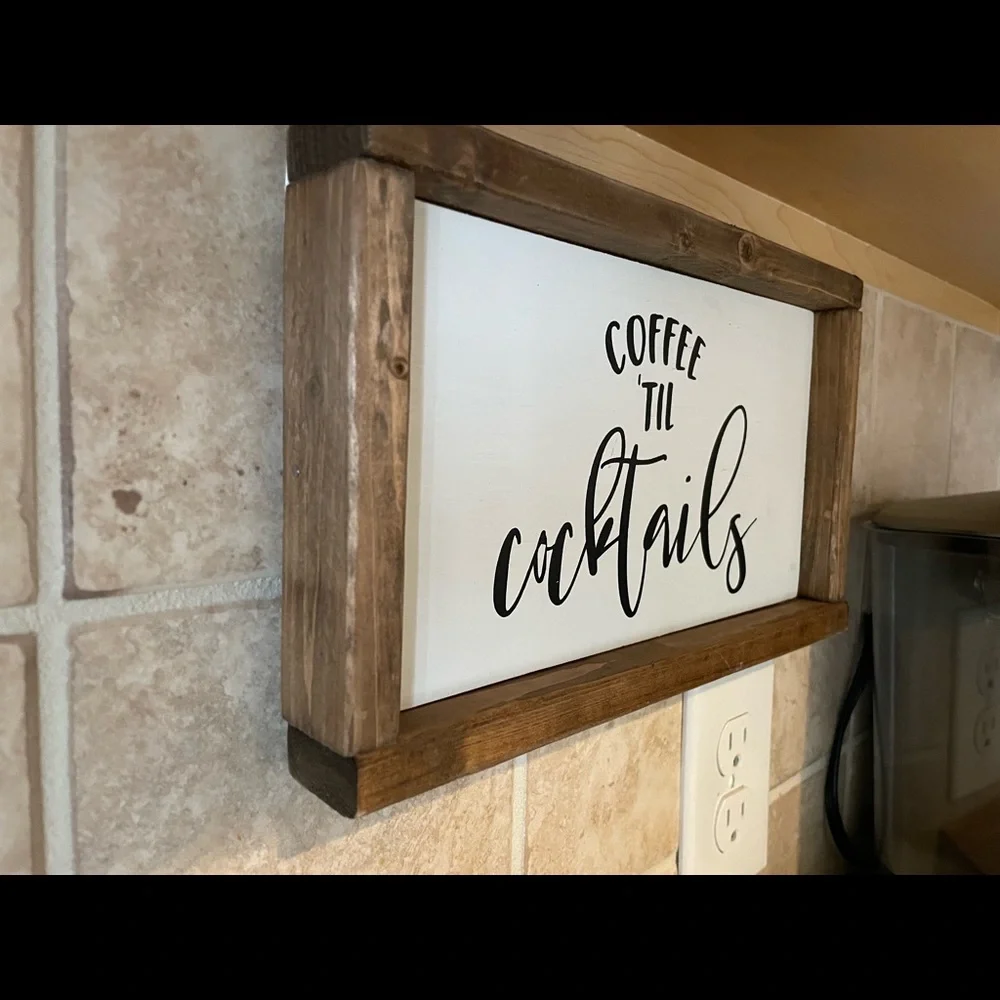 Rustic Coffee Sign - Picture 4 of 5